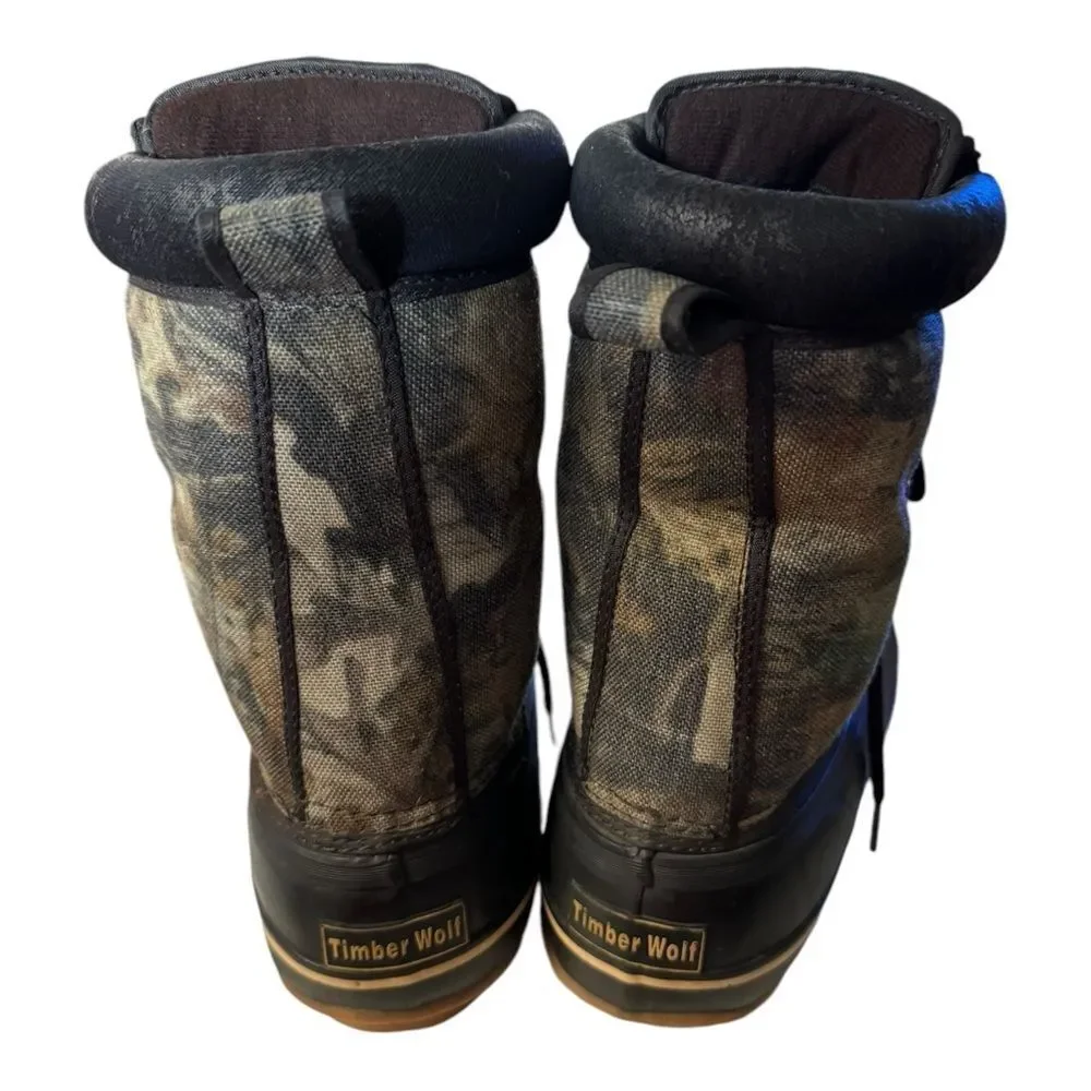 Timber Wolf Men's Camo Waterproof Lace Thermo Lite Hiking Hunting Winter Boots 7